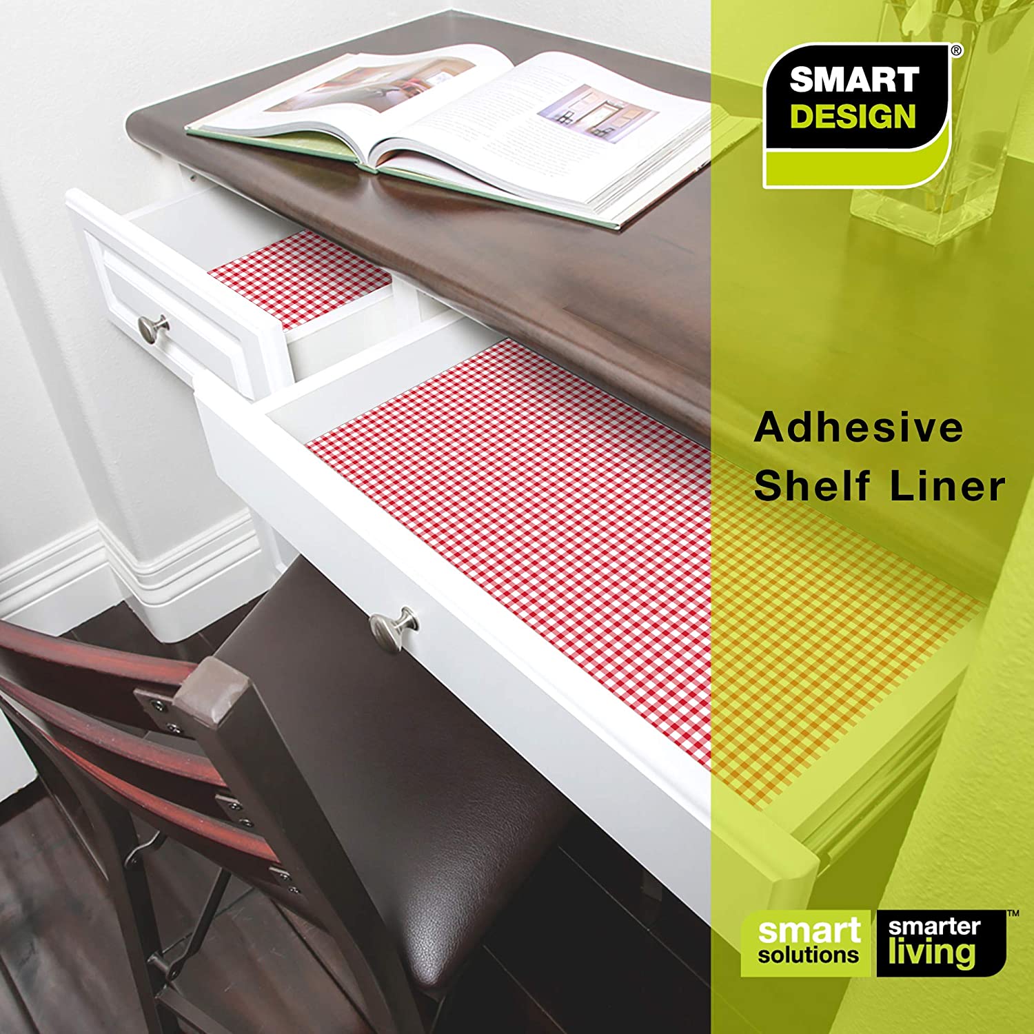 Adhesive Shelf Liner - 18 Inch x 120 Feet - Smart Design® 45