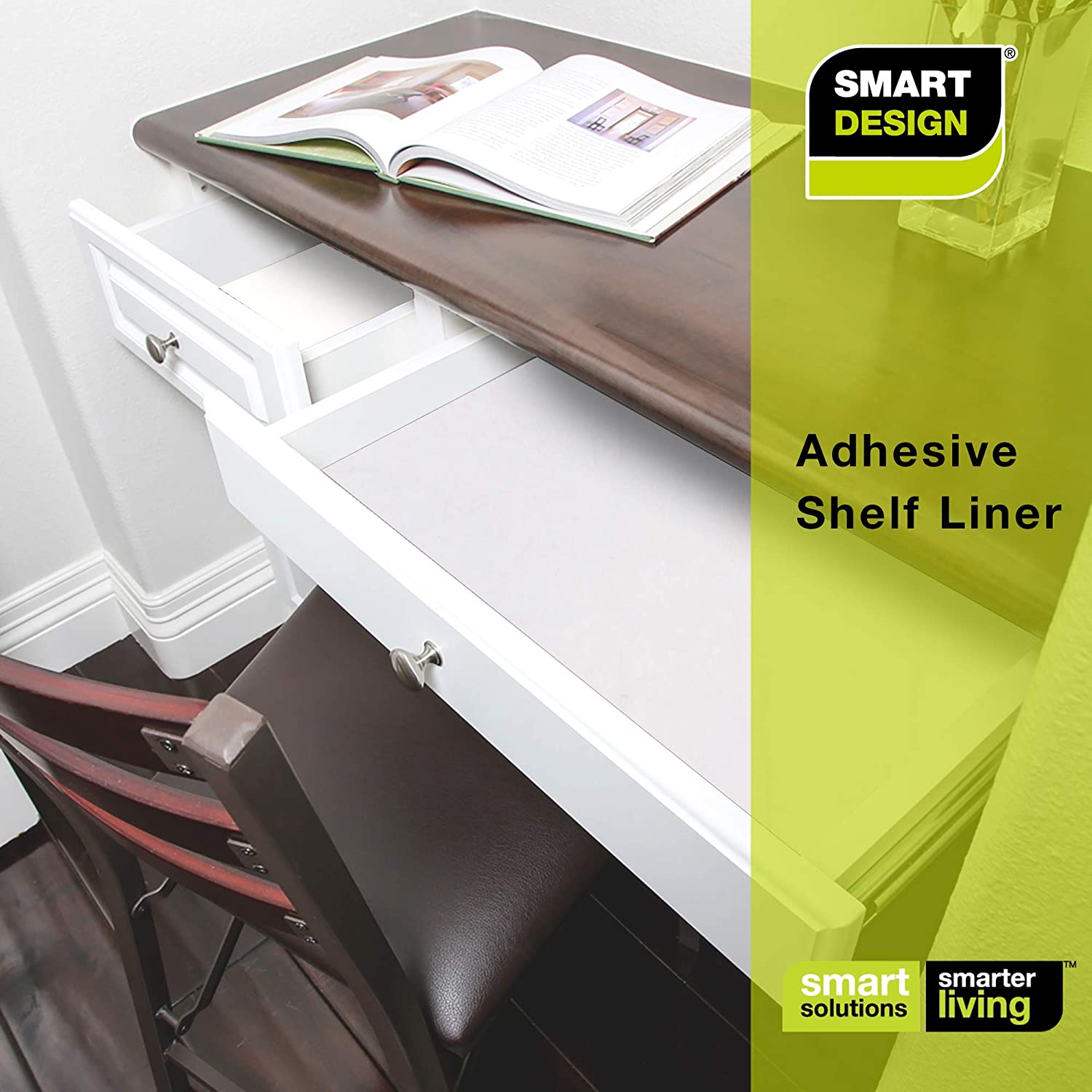 Adhesive Shelf Liner - 18 Inch x 120 Feet - Smart Design® 19