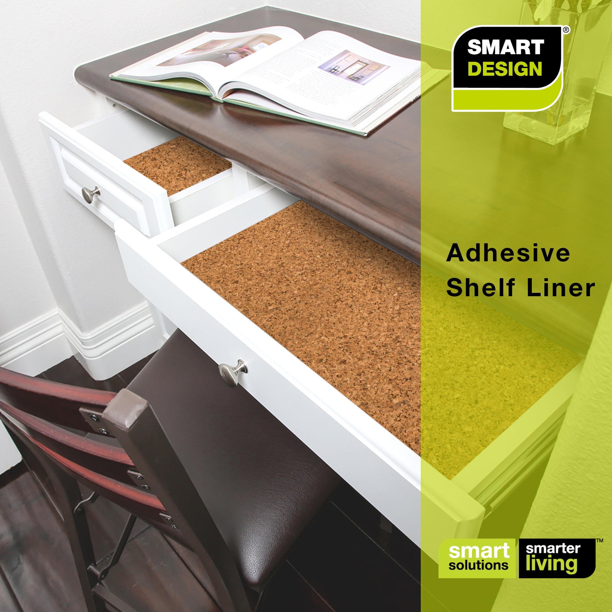 Smart Design | Cork Adhesive Shelf Liner