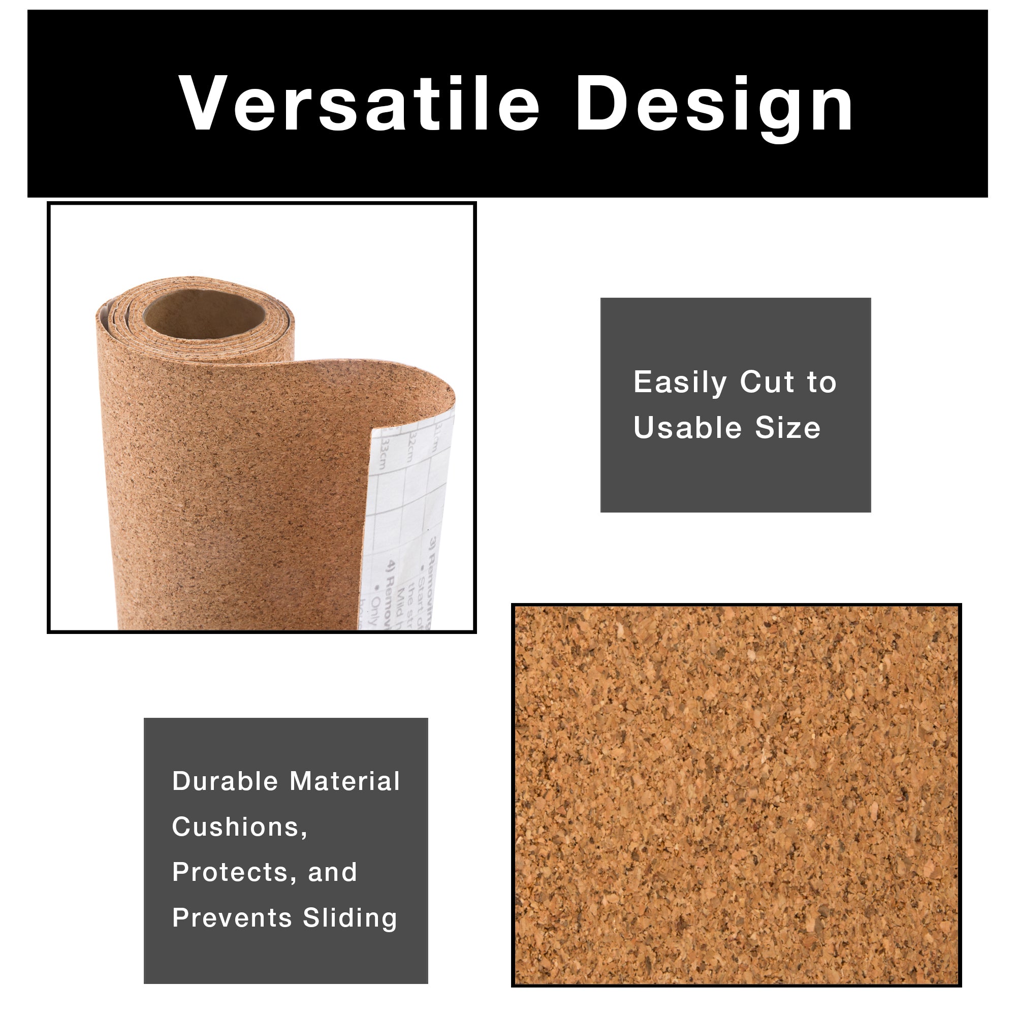 Cork Shelf Liner - Non-Adhesive - CorkHouse