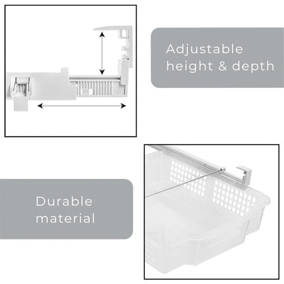 Adjustable Pull Out Refrigerator Drawer - Multiple Sizes - Smart Design® 5