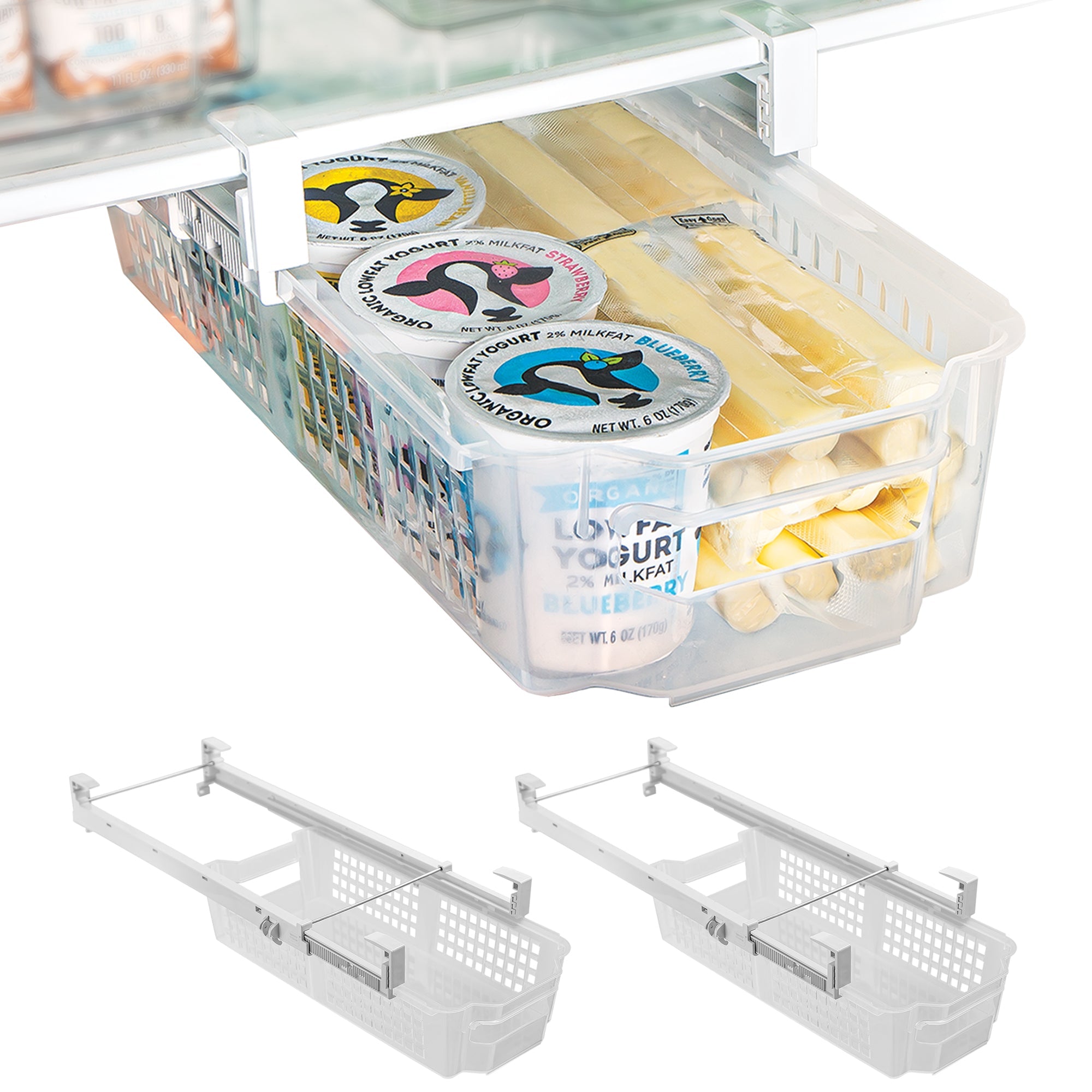 Adjustable Pull Out Refrigerator Drawer - Multiple Sizes - Smart Design® 6