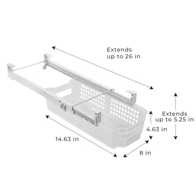 Adjustable Pull Out Refrigerator Drawer - Multiple Sizes - Smart Design® 10