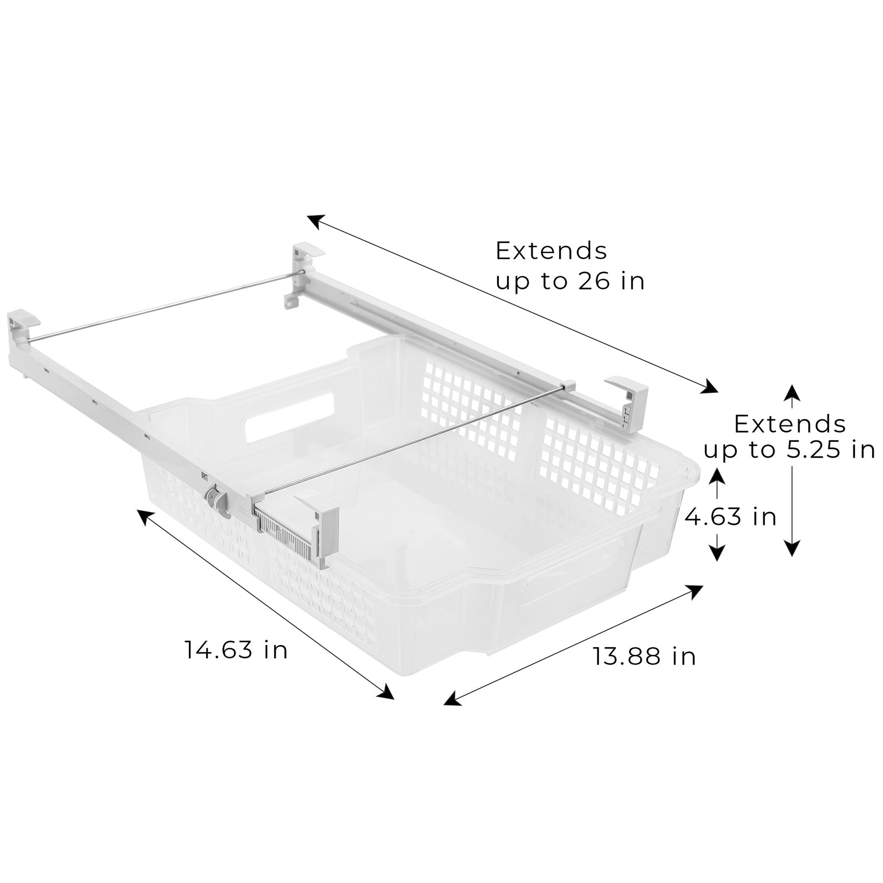 Adjustable Pull Out Refrigerator Drawer - Multiple Sizes | Smart Design ...