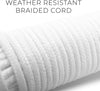 All-Purpose Weather Resistant Clothesline Cord - Cotton Cloth Braided Rope - 1 Line x 50 Feet - White - Smart Design® 5
