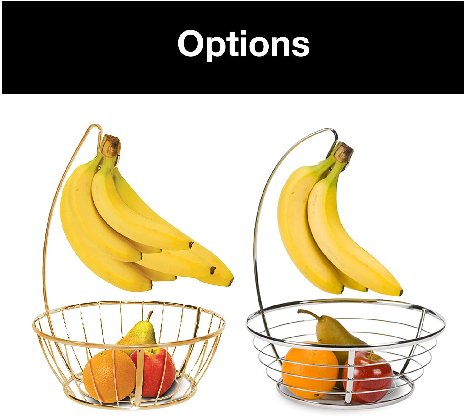 Banana and Fruit Basket Bowl Hanger Holder Stand - Smart Design® 8