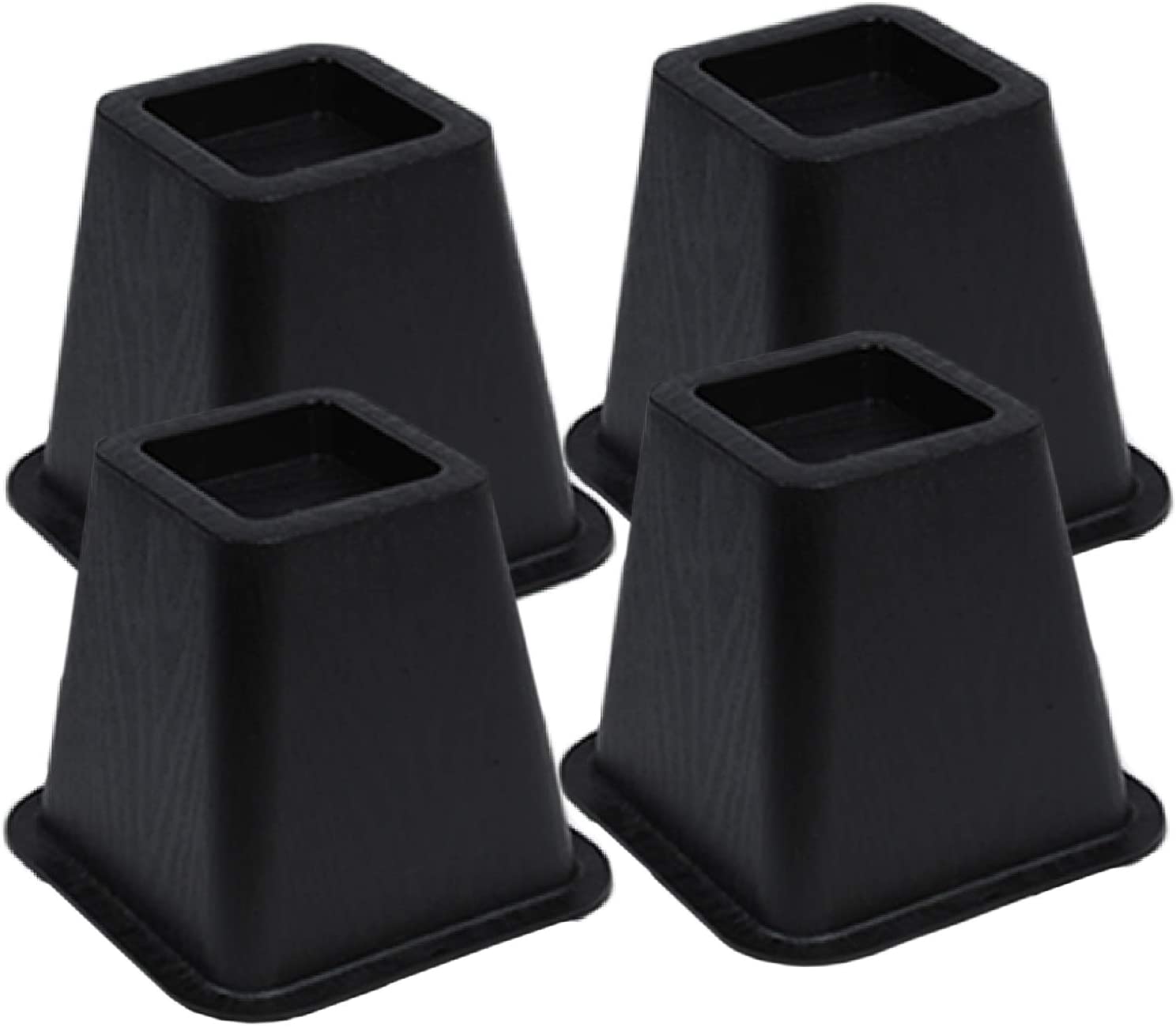 Black Riser Set Bed Risers Set of 4 - Black | Smart Design® Storage