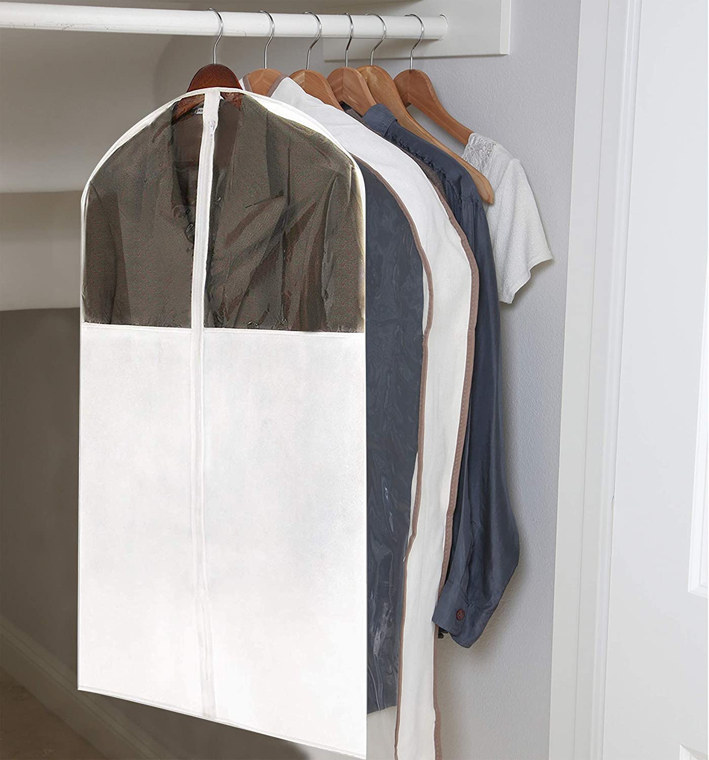 Canvas Gusseted Garment Bag Hanger - 24 x 42 Inch - Smart Design® 2