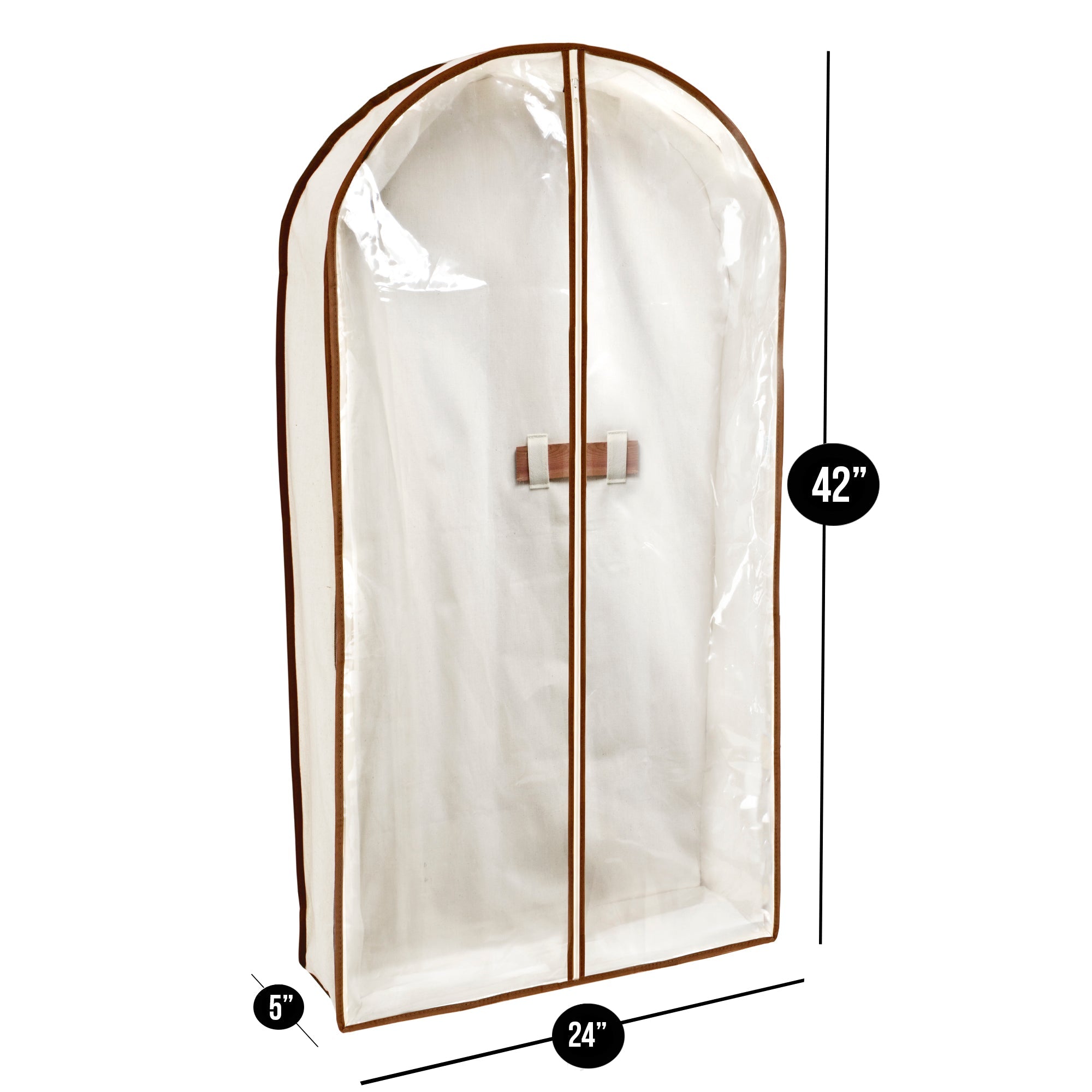 Canvas Gusseted Garment Bag Hanger - 24 x 42 Inch - Smart Design® 6