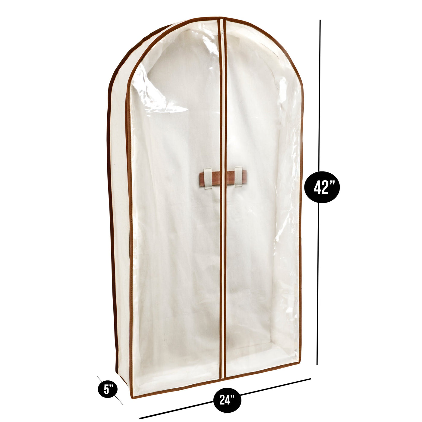 Canvas Gusseted Garment Bag Hanger - 24 x 42 Inch - Smart Design® 6