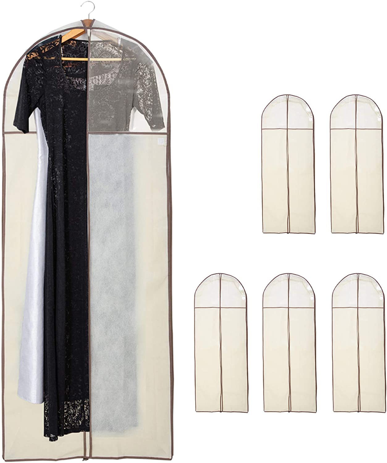 Canvas Gusseted Garment Bag Hanger - 24 x 62 Inch - Smart Design® 2