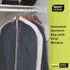 Canvas Gusseted Garment Bag Hanger with Cedar Wood - 24 x 42 Inch - Natural Canvas - Smart Design® 7