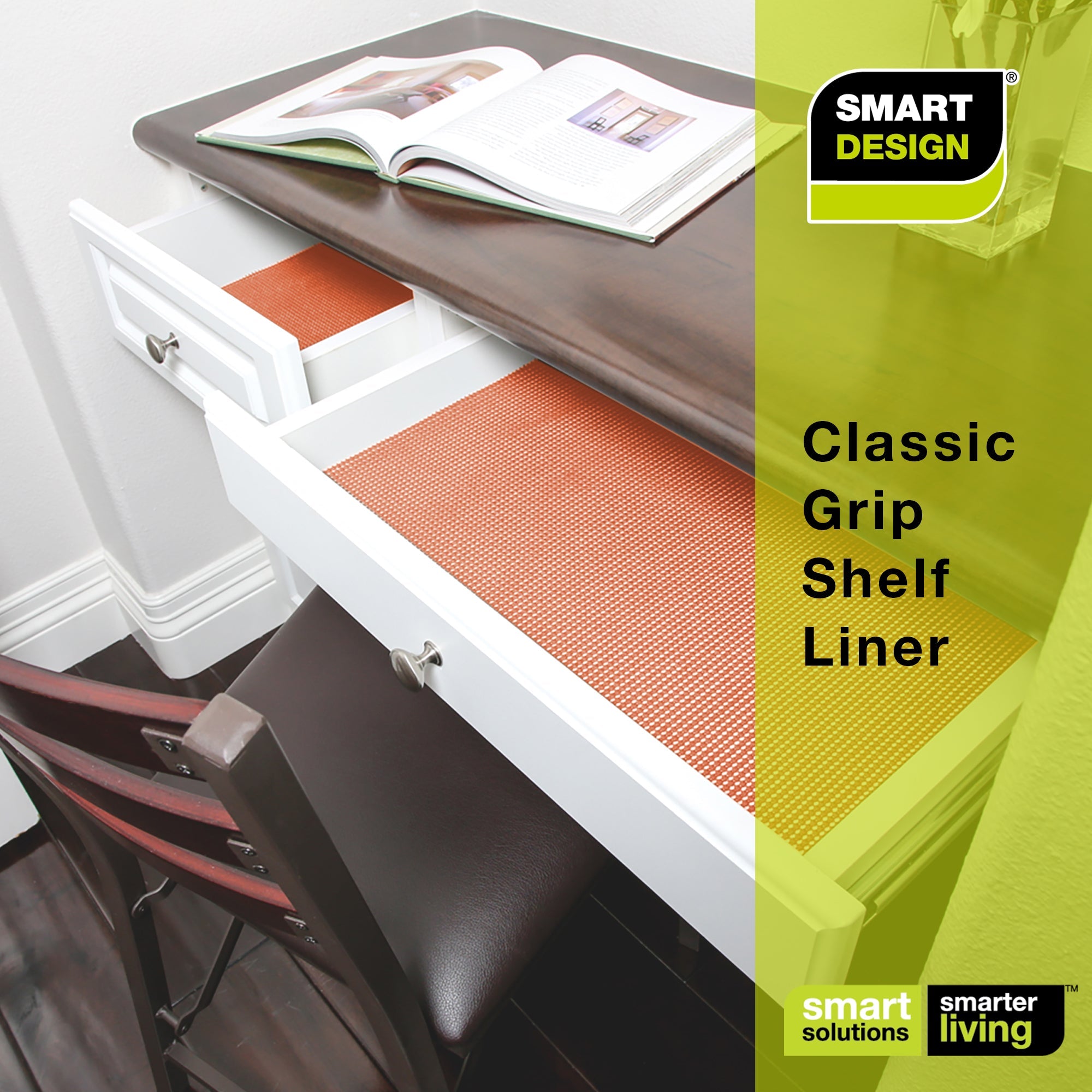 Classic Grip Shelf Liner - 18 Inch x 5 Feet - Smart Design® 6
