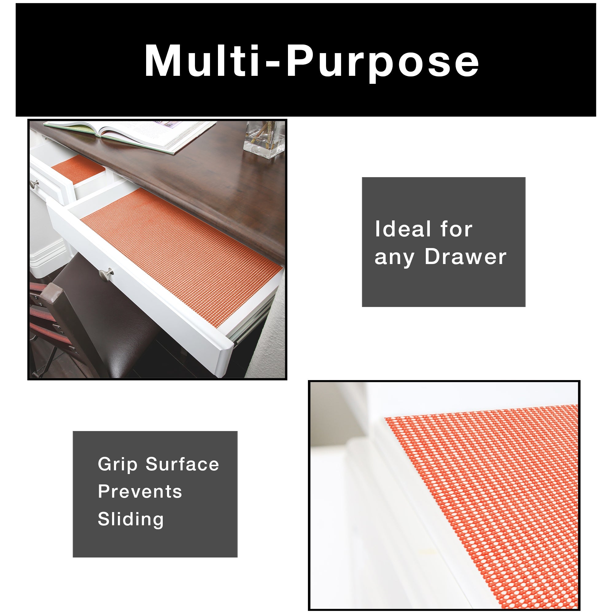 Classic Grip Shelf Liner - 18 Inch x 5 Feet - Smart Design® 4