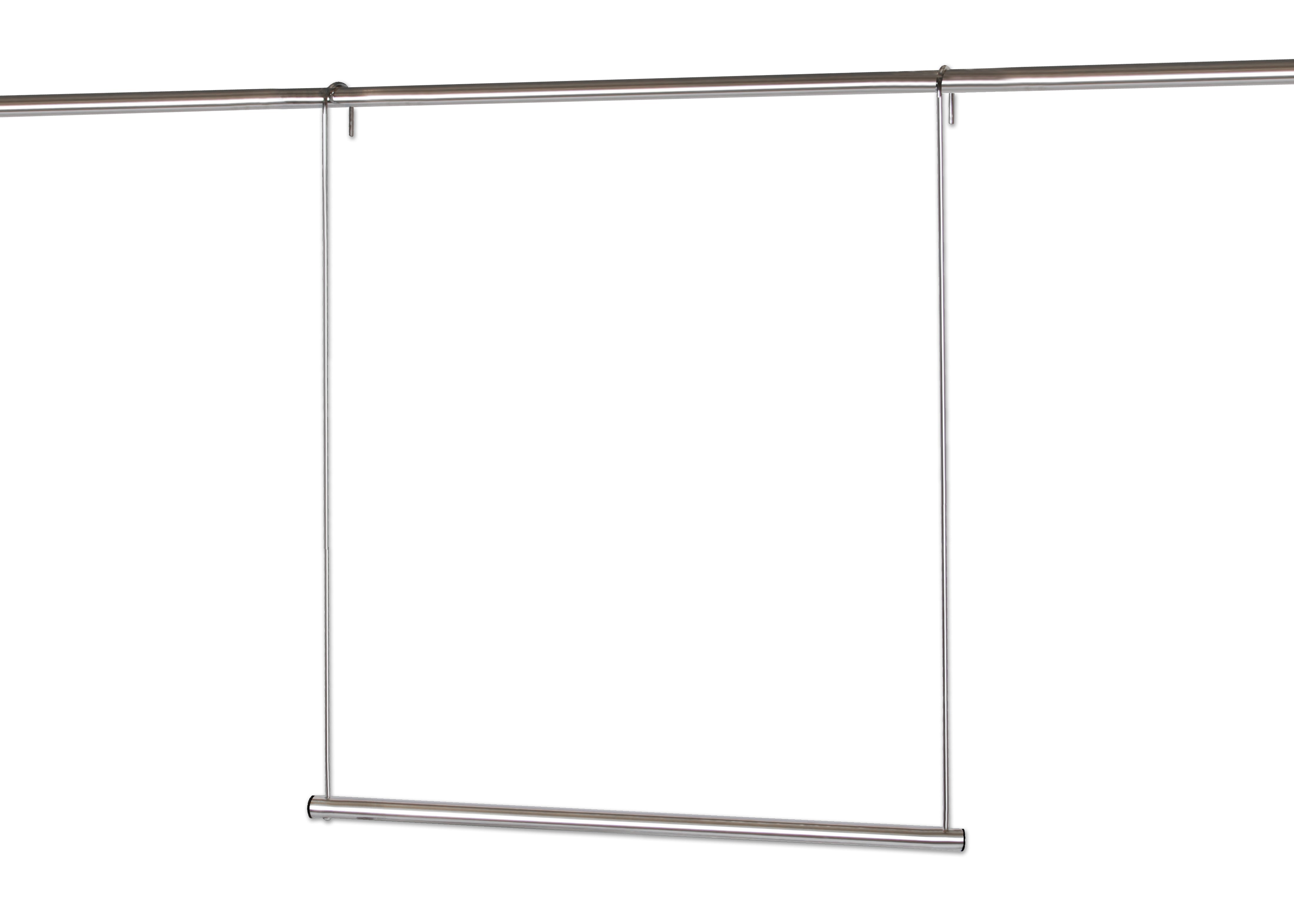 Closet Doubler with Hook Arms - 30 x 34 Inch - Chrome - Smart Design® 3