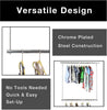 Closet Doubler with Hook Arms - 30 x 34 Inch - Chrome - Smart Design® 5