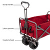 Collegiate Heavy-Duty Utility Collapsible Sports Wagon - Smart Design® 3