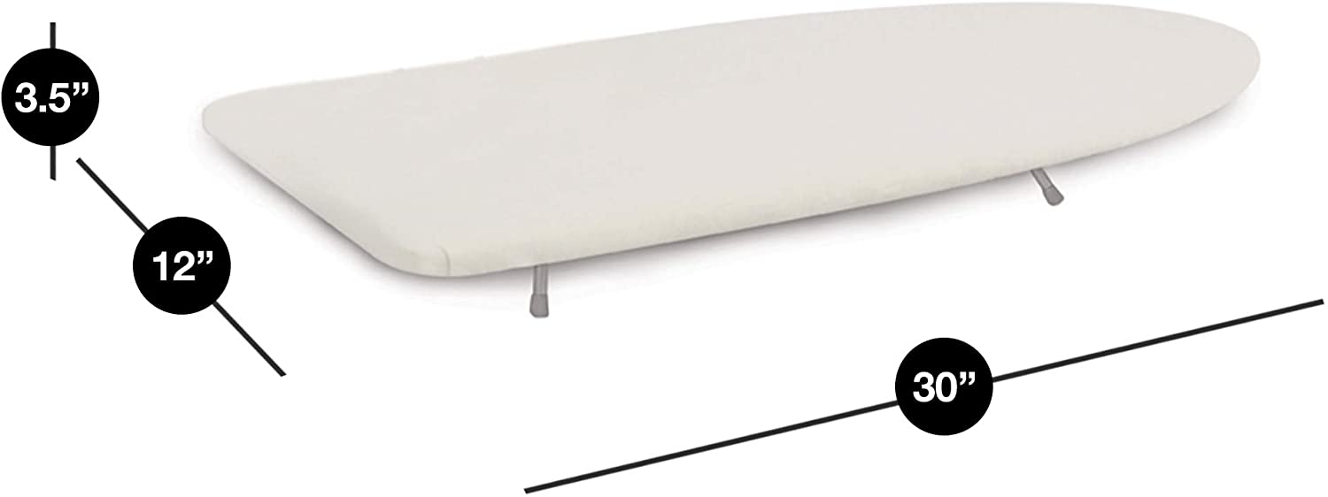 Compact Tabletop Ironing Board with Cotton Cover & Foldable Legs - Foam Padding Design - Smart Design® 3