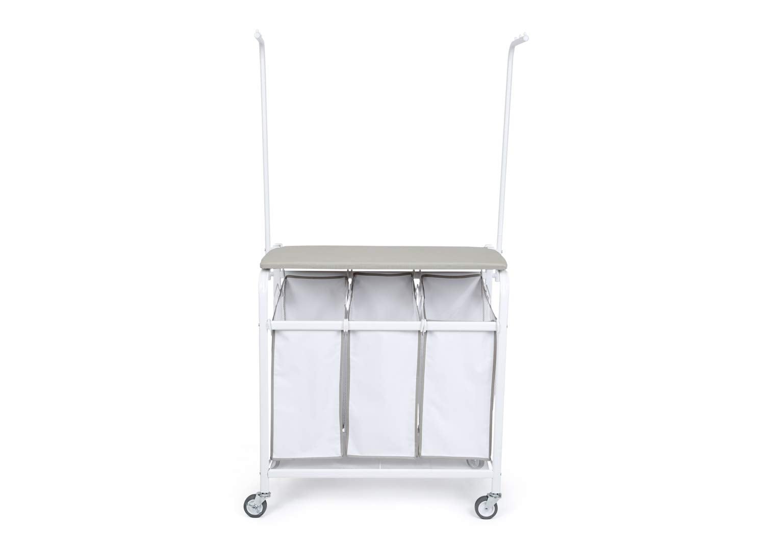 Complete Rolling 3-Compartment Laundry Center - Smart Design® 2