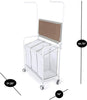 Complete Rolling 3-Compartment Laundry Center - Smart Design® 3