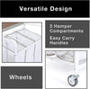 Complete Rolling 3-Compartment Laundry Center - Smart Design® 4