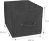 Cube Organizer - Set of 6 - Riveted Reinforced Handles - 10.5 x 11 Inch - Black - Smart Design® 2