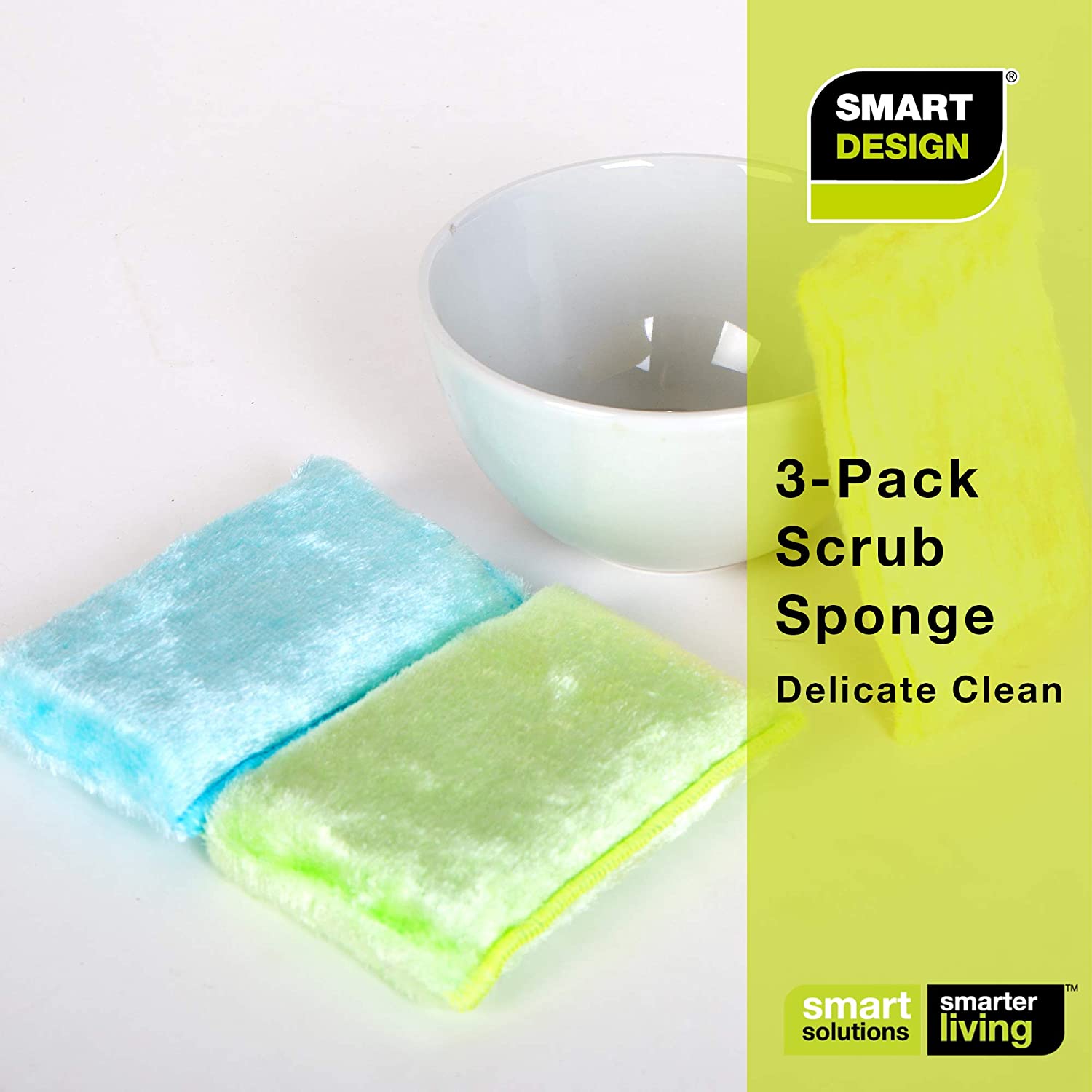 Delicate Use Smart Cloth Scrub Sponge with Odorless Rayon Fiber | Smart ...