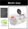 Deluxe Mesh Pop Up 3-Compartment Laundry Sorter Hamper Basket - White - Smart Design® 5