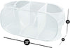 Deluxe Mesh Pop Up 3-Compartment Laundry Sorter Hamper Basket - White - Smart Design® 3