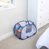 Deluxe Mesh Pop Up Square Laundry Basket Hamper with Side Pockets and Handles - Smart Design® 2