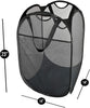 Deluxe Mesh Pop Up Square Laundry Hamper with Side Pocket and Handles - 14 Inch - Smart Design® 3