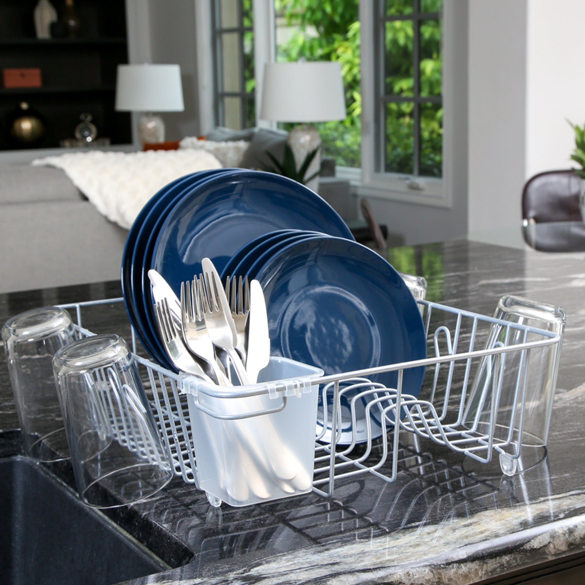 Dish Drainer Rack for In Sink or Counter Drying - Large - Smart Design® 28