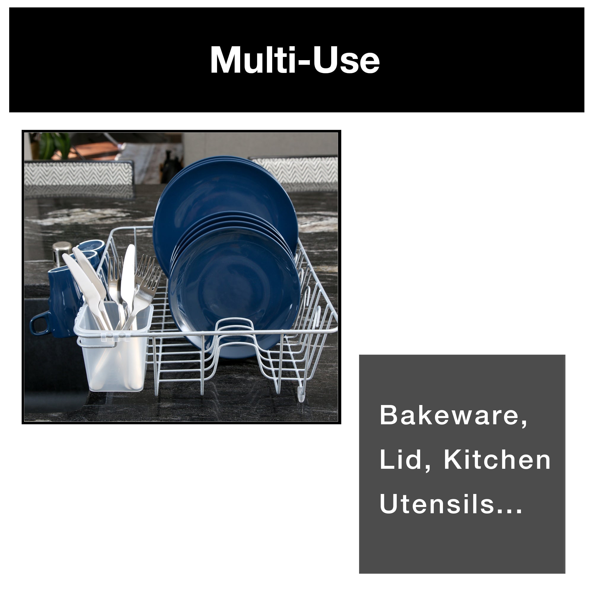 Dish Drainer Rack for In Sink or Counter Drying - Large - Smart Design® 32