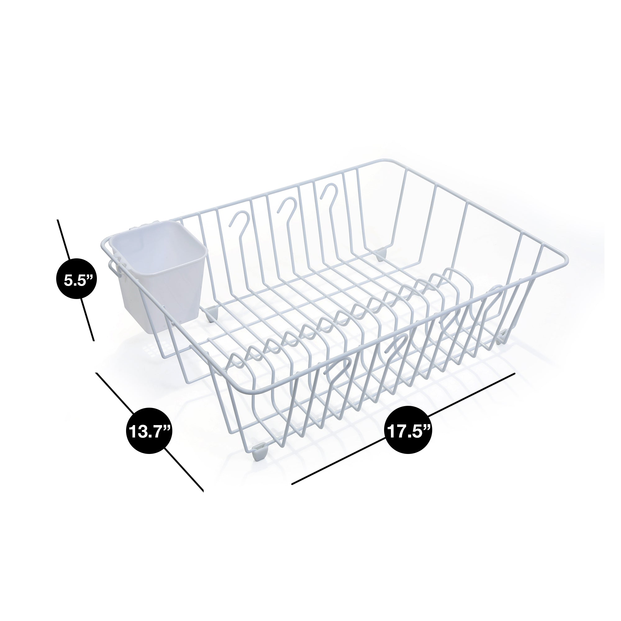 Dish Drainer Rack for In Sink or Counter Drying - Large - Smart Design® 29