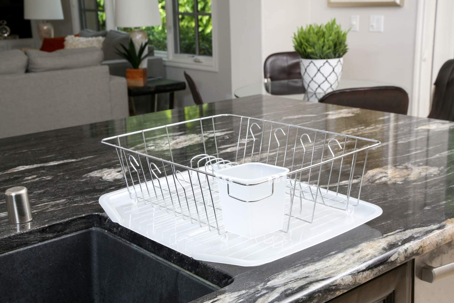 Drain Board with Sloped Funnel Shape