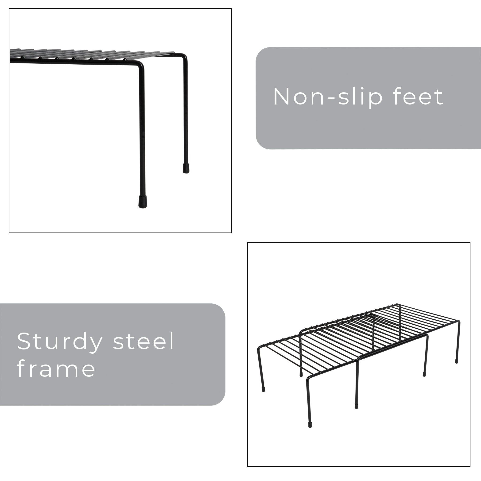 Expandable Cabinet Storage Rack - Smart Design® 4