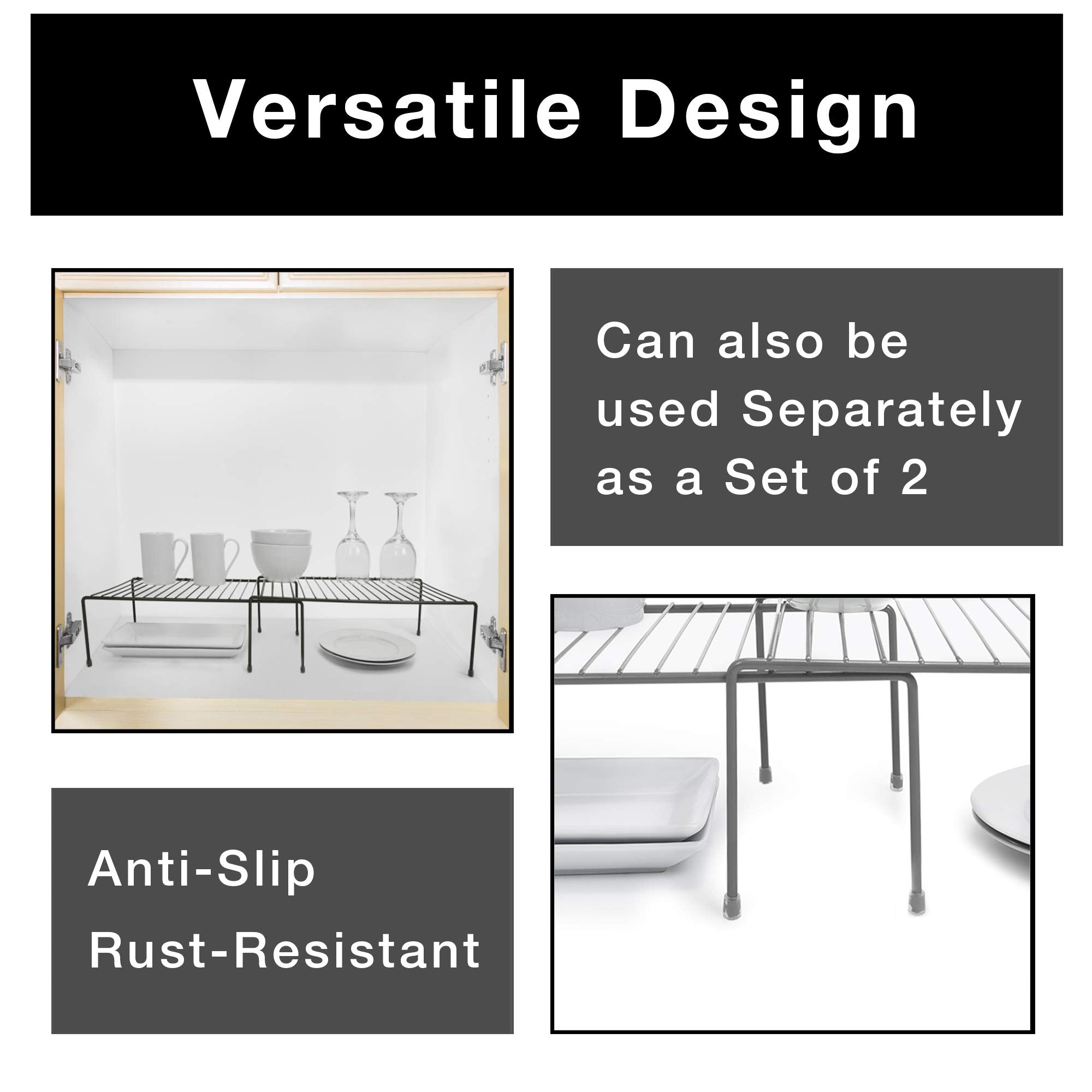 Expandable Cabinet Storage Rack | Smart Design® Kitchen