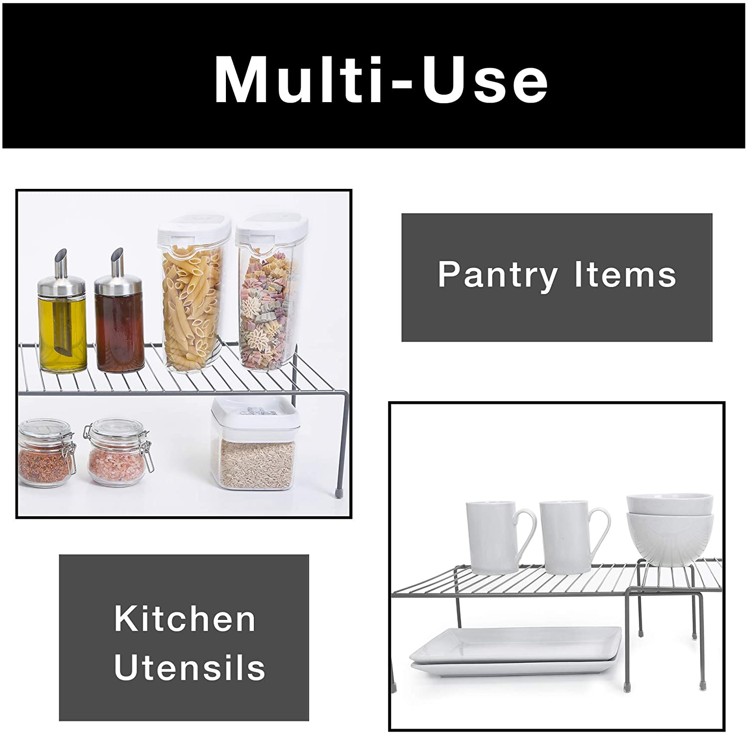 Expandable Cabinet Storage Rack | Smart Design® Kitchen