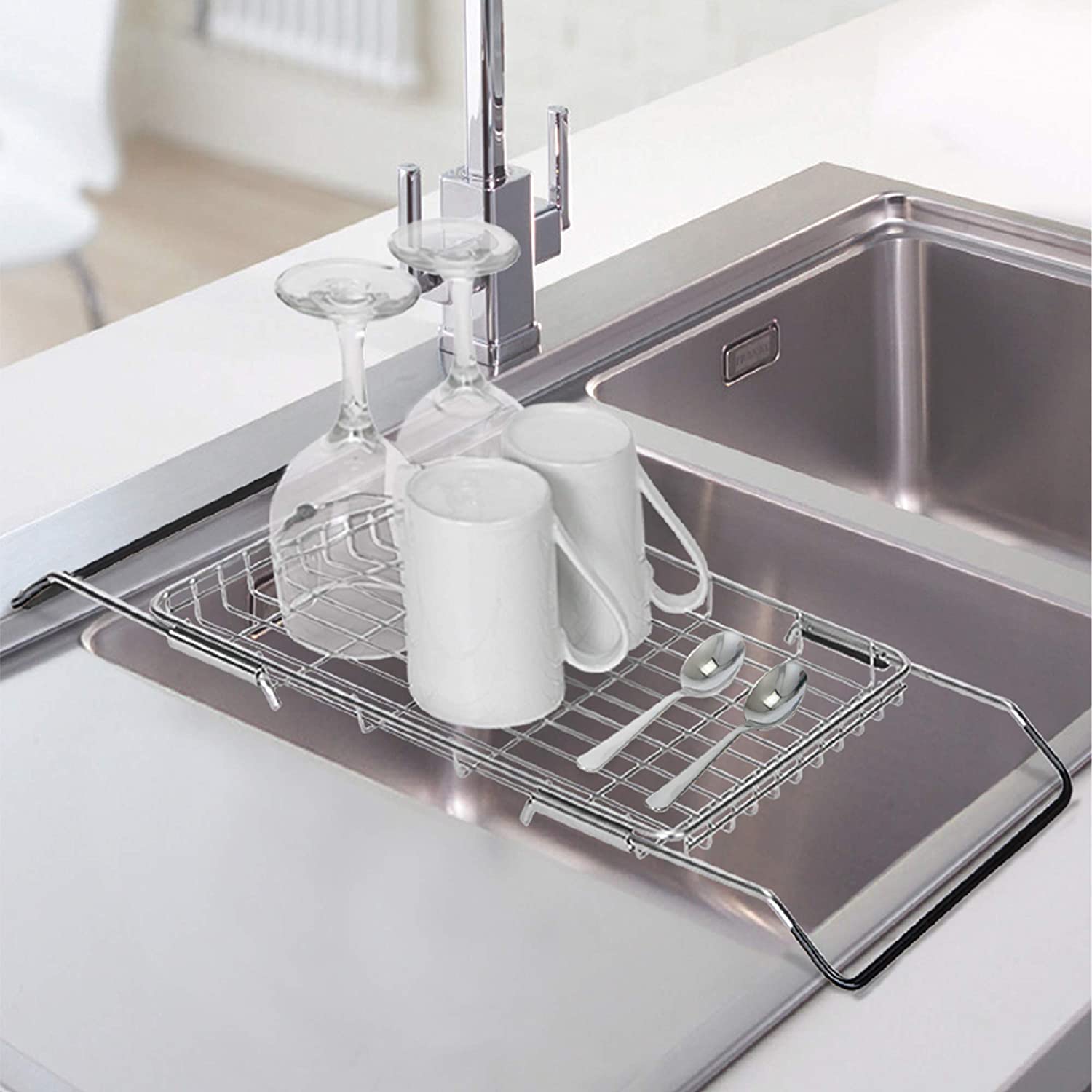 Expandable Dish Drainer with Adjustable Arms | Smart Design Kitchen