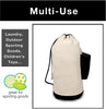 Extra Large Duffel Hamper Bag with Pocket - Heavy Duty Canvas - Holds 3 Loads - Smart Design® 5