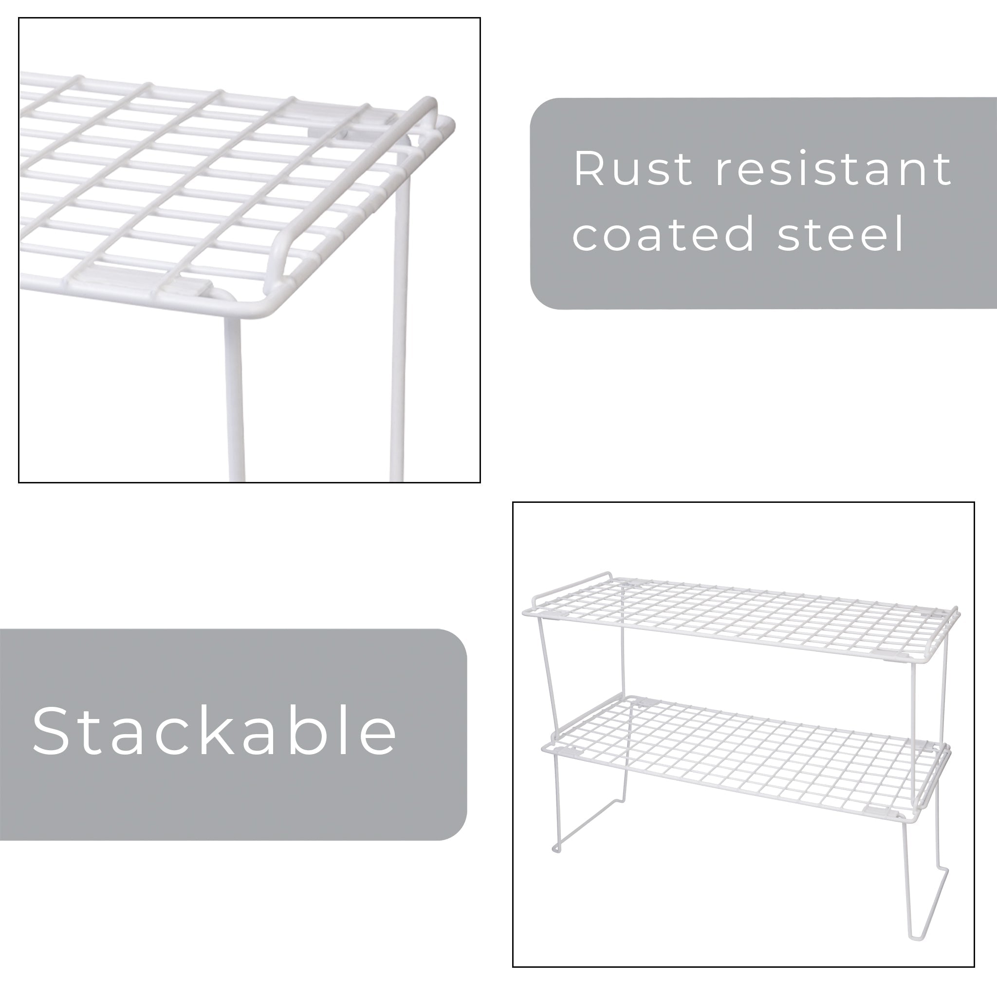 Extra Large Stacking Cabinet Shelf Rack - Smart Design® 7