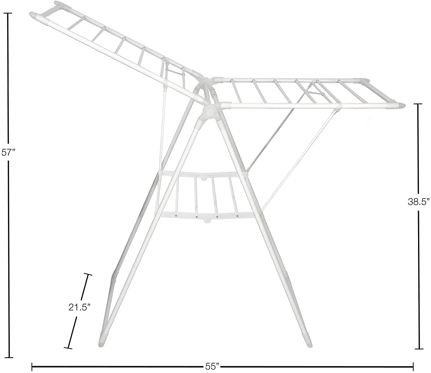 Foldable Clothes Drying Rack with Adjustable Wings - Smart Design® 3