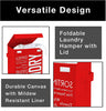 Foldable Laundry Hamper with Lid and Logo Design - Smart Design® 11