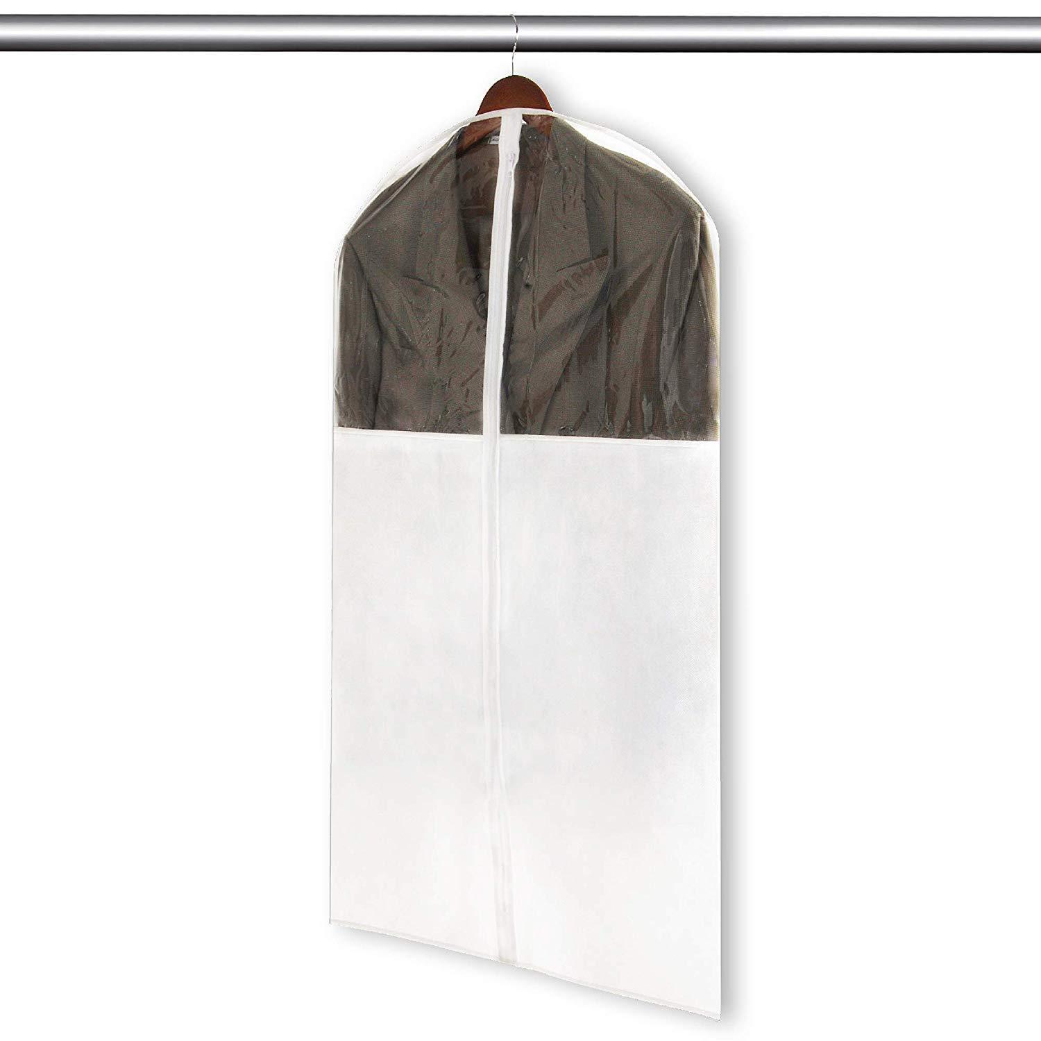 Garment Bag Hanger Clothing Storage Cover - Suits, Dresses Travel Closet Organization  Smart Design® 1