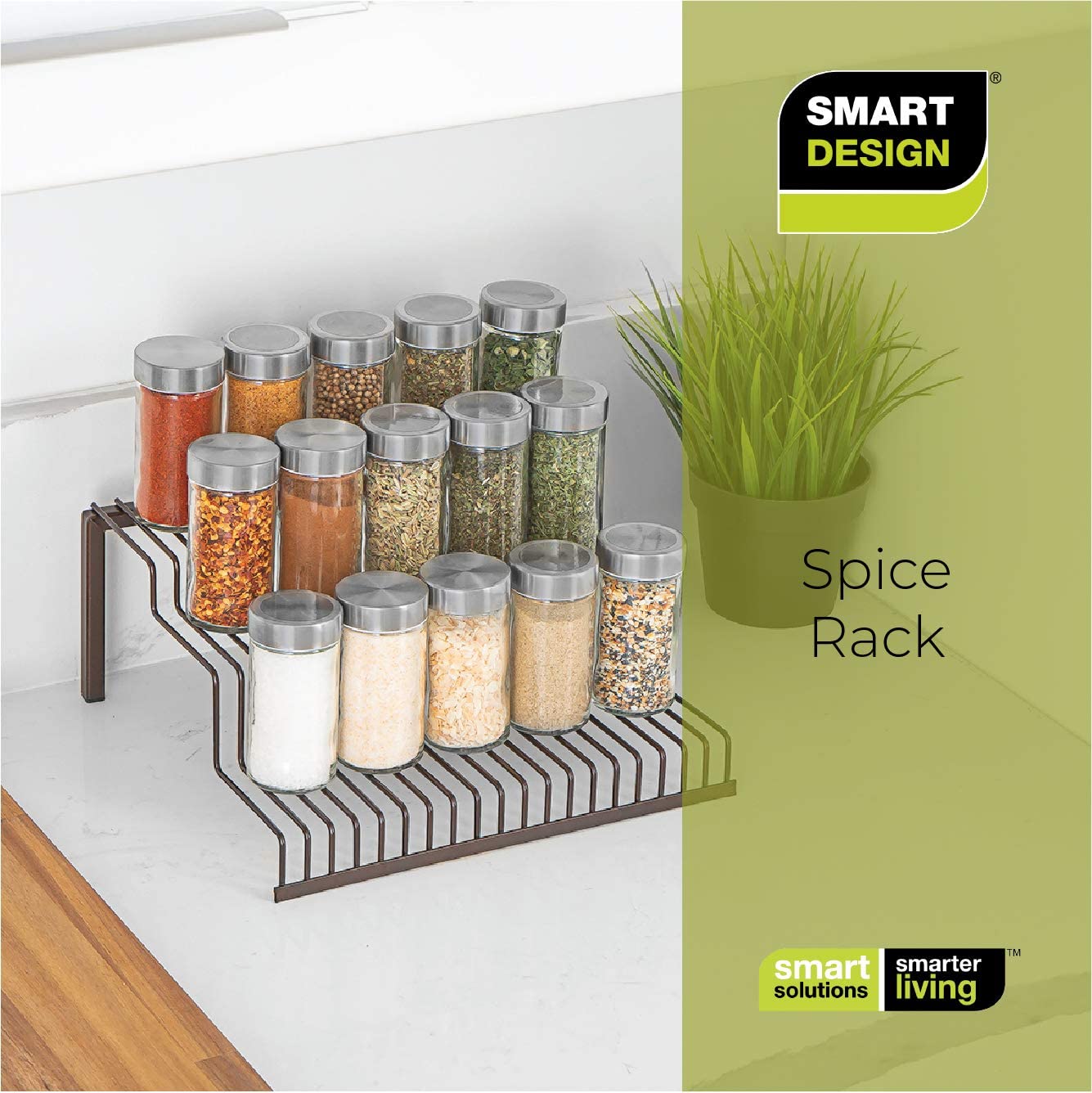 Heavy Duty 3-Tier Spice Rack - Smart Design® 14