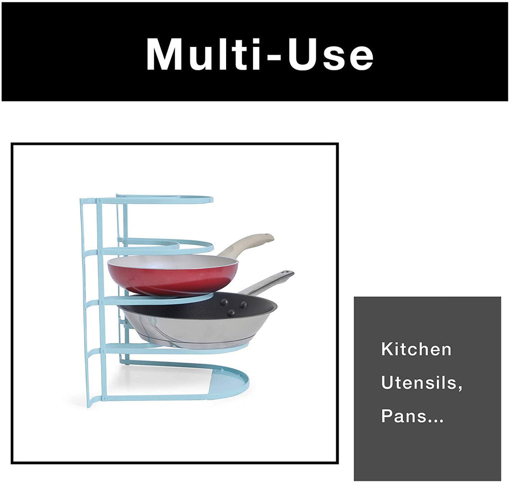Heavy Duty 5-Tier Pan Rack Storage Organizer | Smart Design® Kitchen