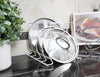 Heavy Duty Bakeware and Lid Storage Rack with 4-Compartments Dividers - Smart Design® 3