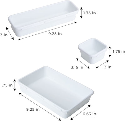 Interlocking Drawer Organizer - 8 Piece Set - Smart Design® 3