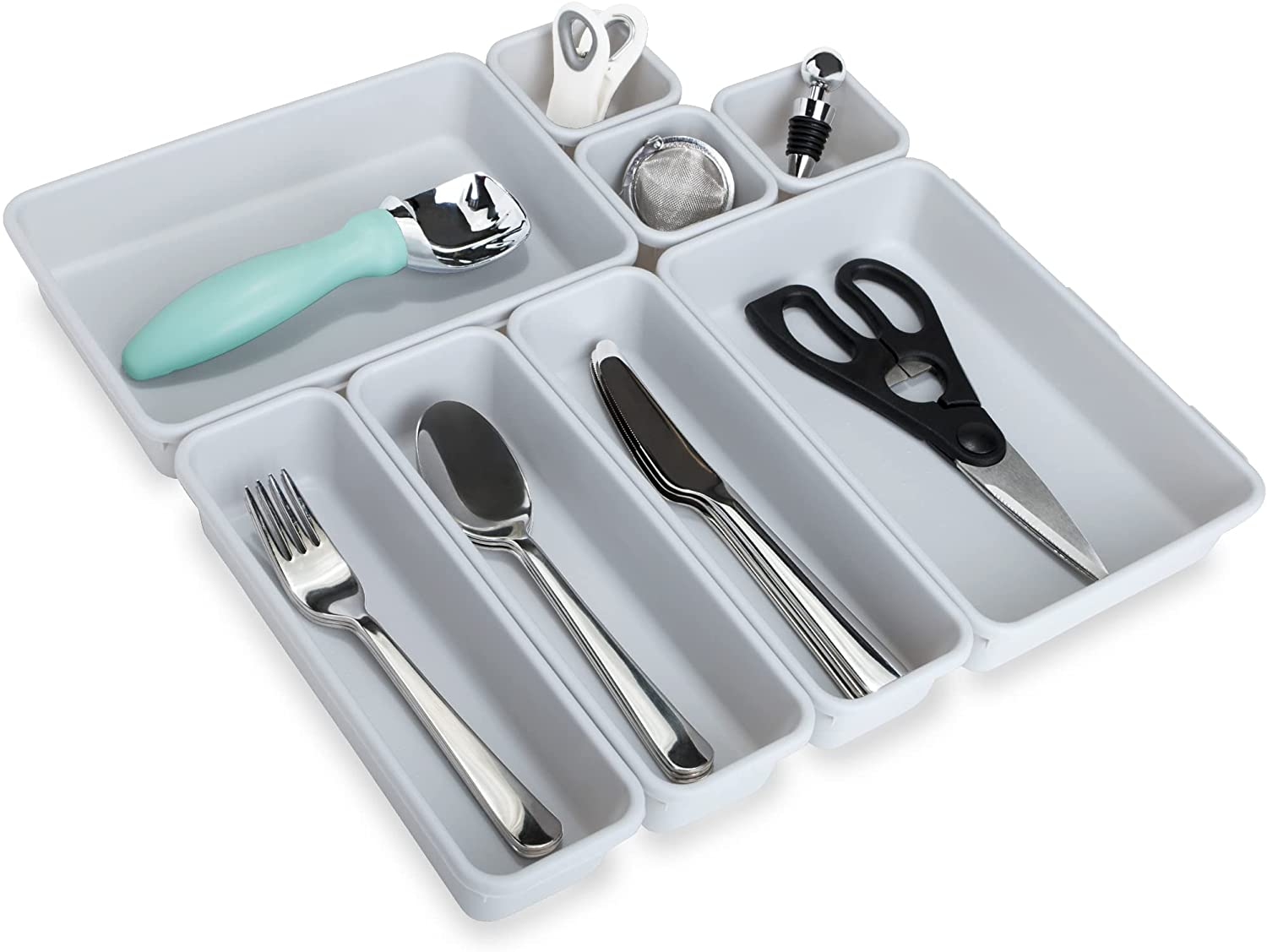 Interlocking Drawers Interlocking Drawer Organizer - 8 Piece Set | Smart Design® Kitchen