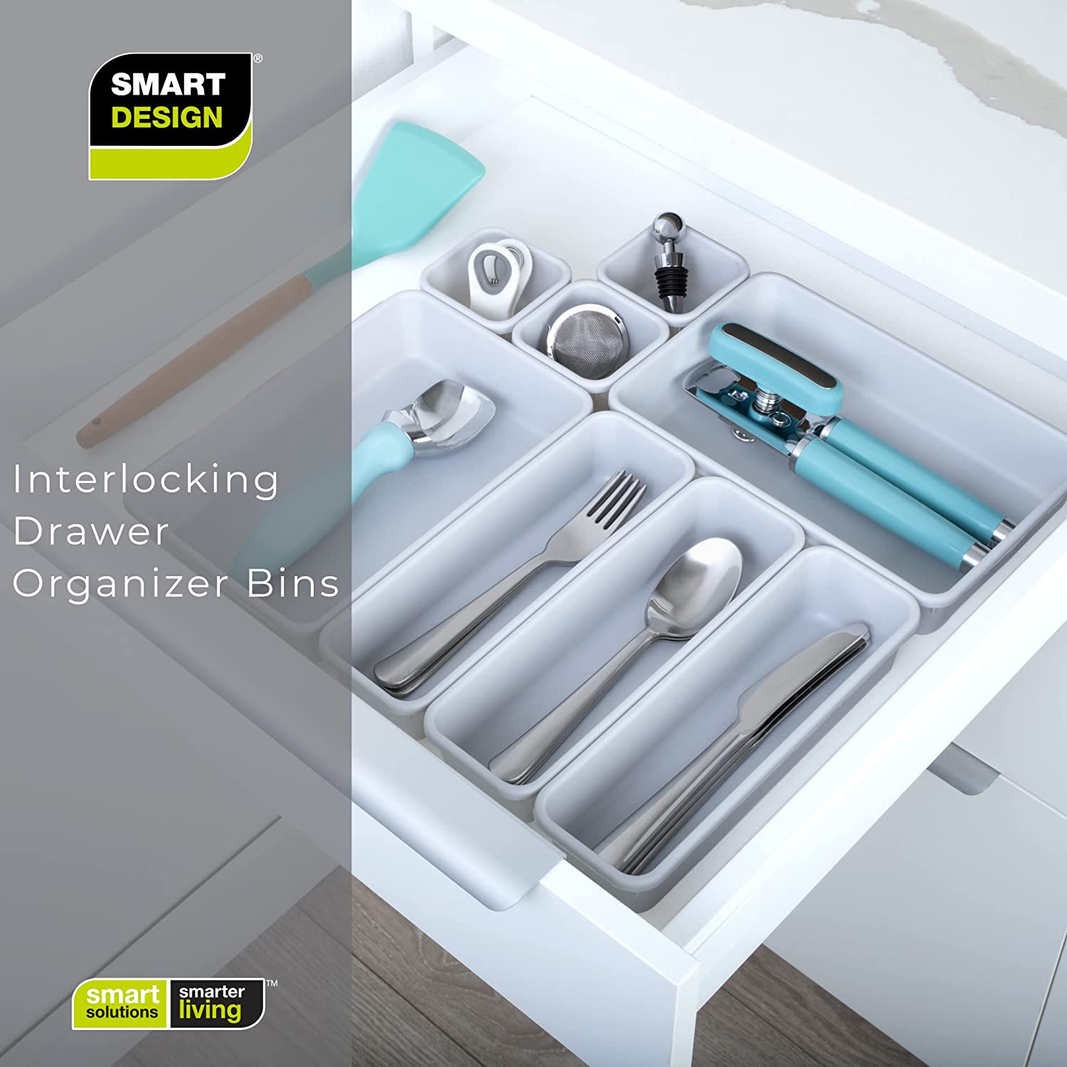 Interlocking Drawer Organizer - 8 Piece Set - Smart Design® 13